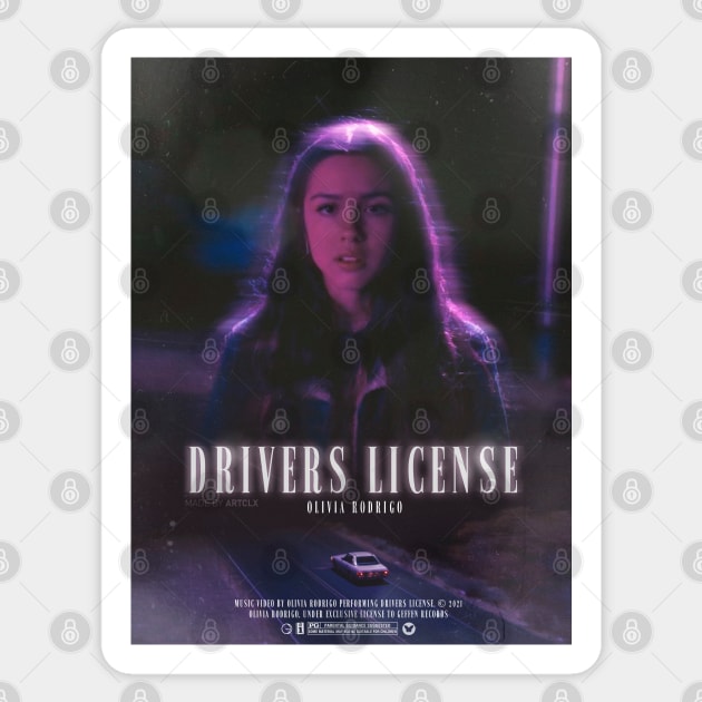 DRIVERS LICENSE Sticker by ARTCLX